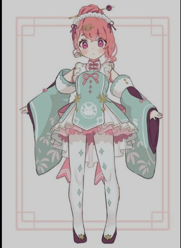 دختر انیمه‌ای کیوت🍥