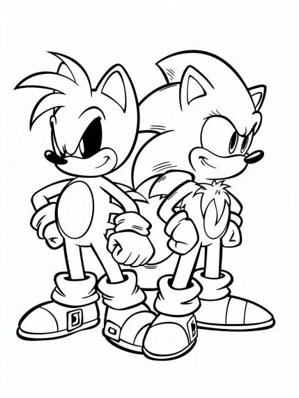 طرح سونیک برای نقاشی