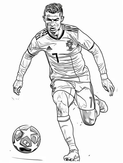 نقاشی و رنگ آمیزی رونالدو
