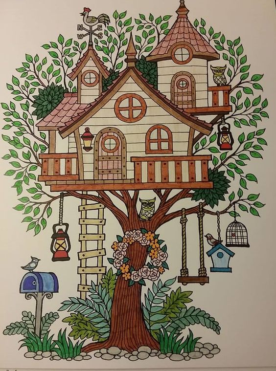 نقاشی خونه درختی