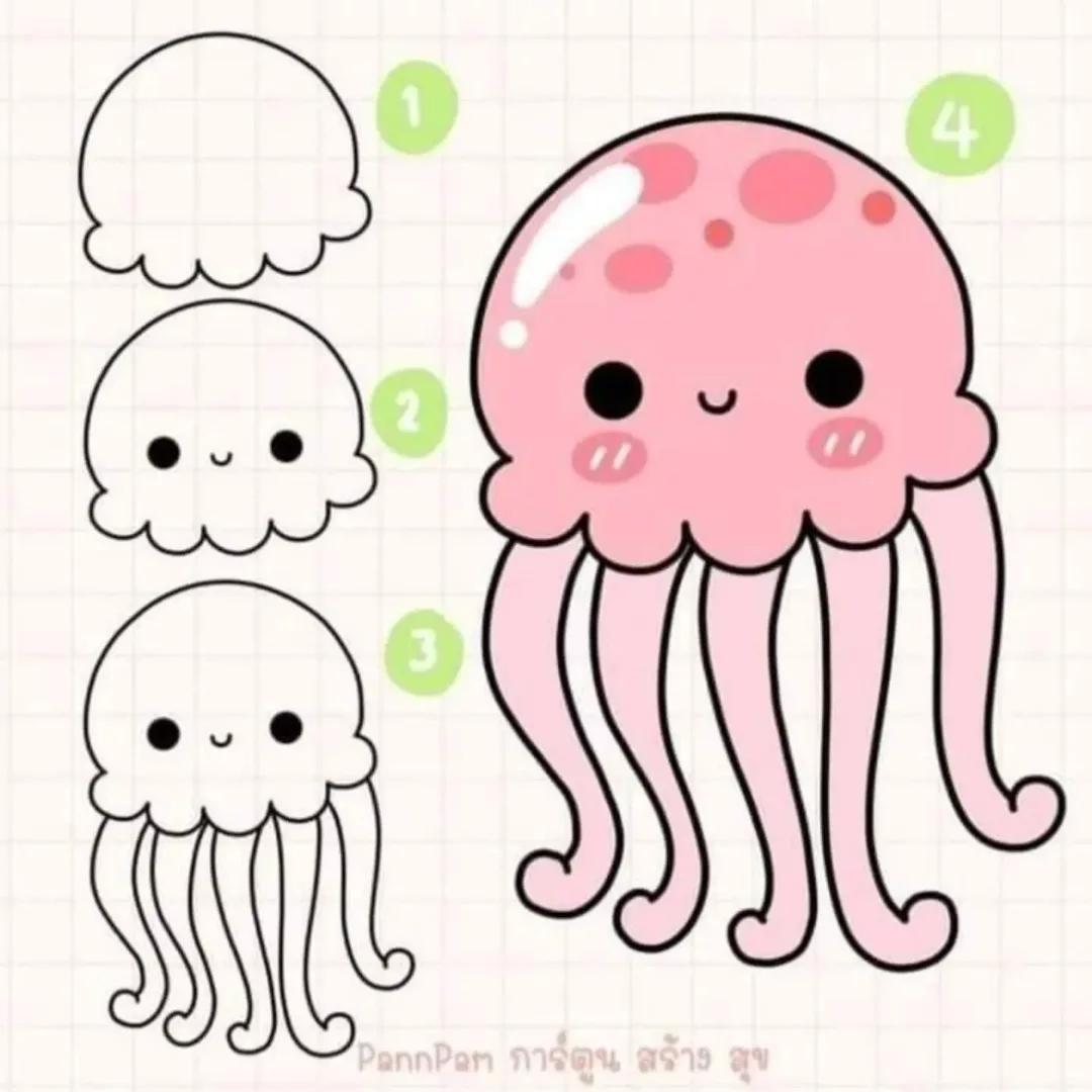 نقاشی اختاپوس کیوت