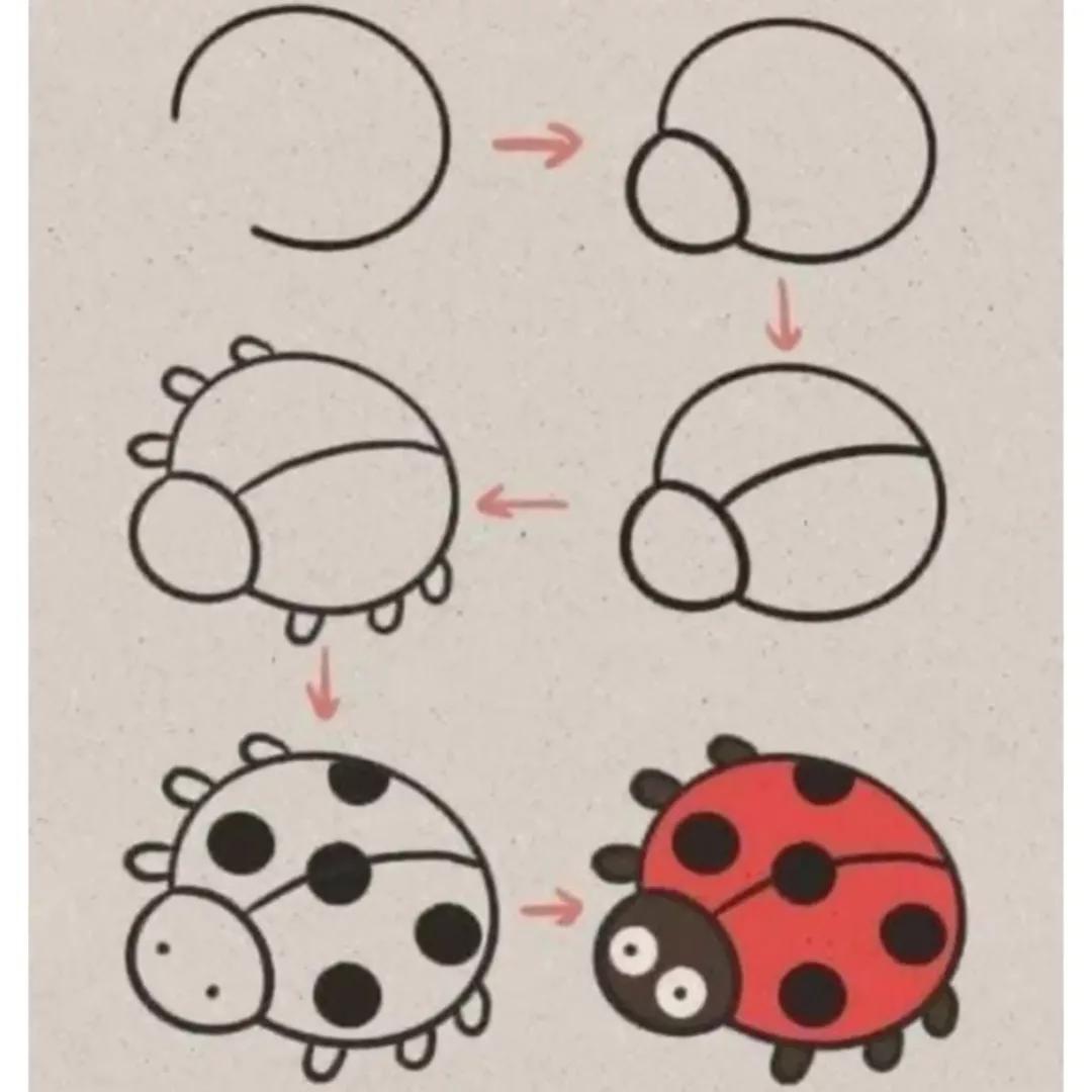 آموزش کشیدن کفشدوزک