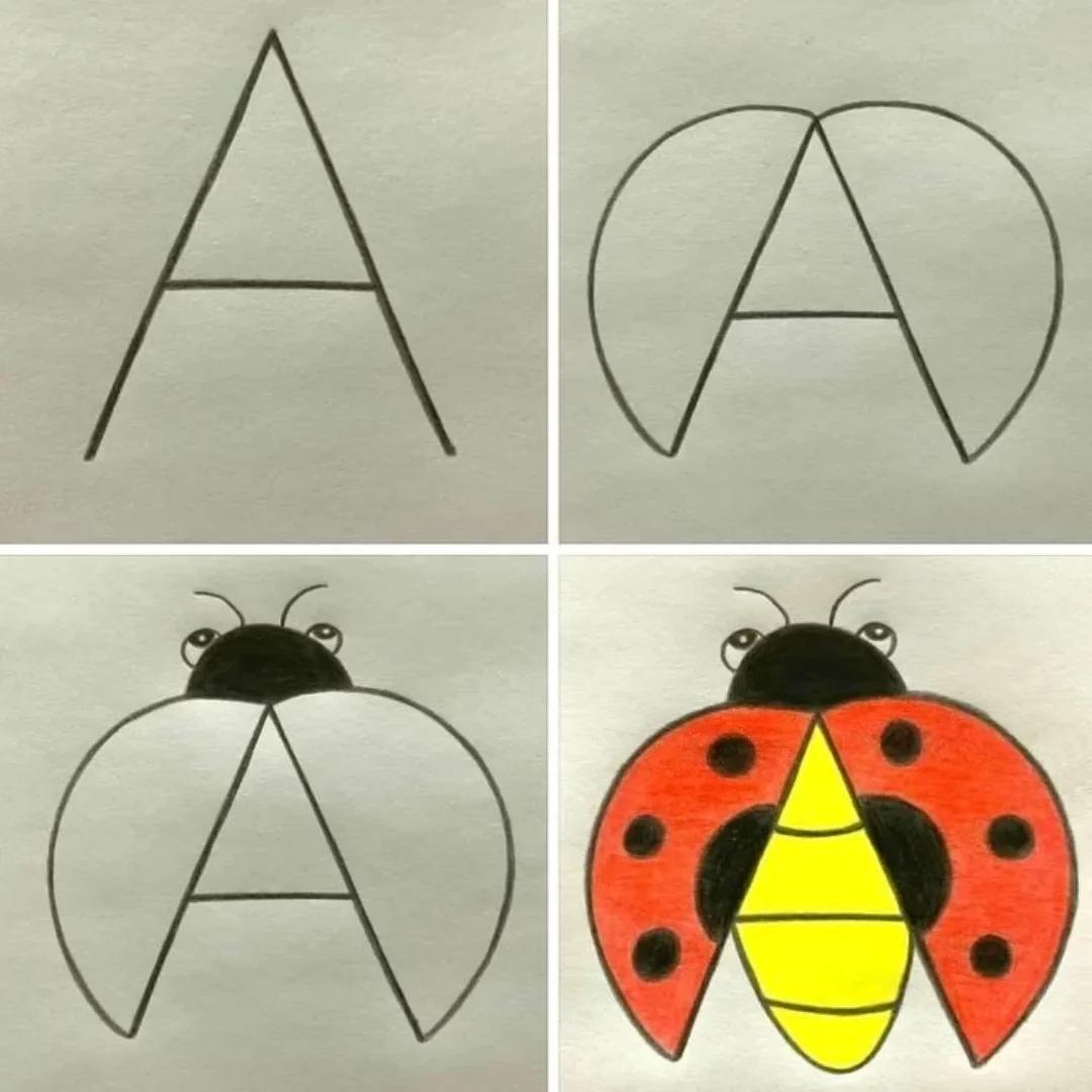 آموزش کشیدن کفشدوزک