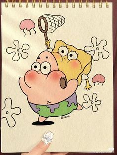 نقاشی باب اسفنجی و پاتریک