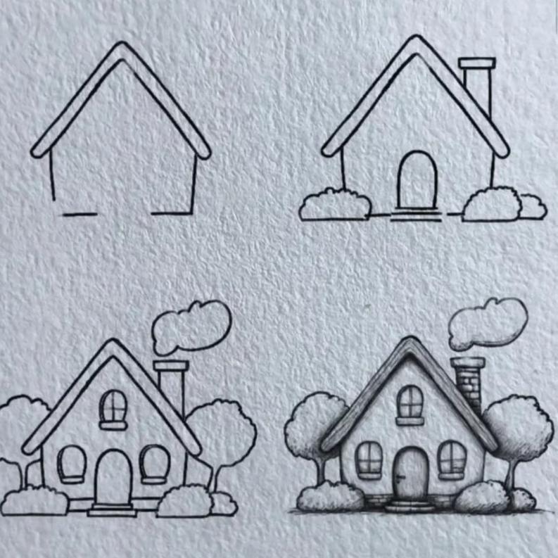 مراحل کشیدن خانه