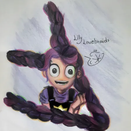 نقاشیLily love braids.(𝕂𝕀𝔸ℕ𝔸)