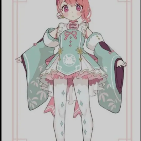 دختر انیمه‌ای کیوت🍥