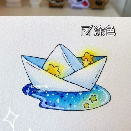 نقاشی قایق رویایی