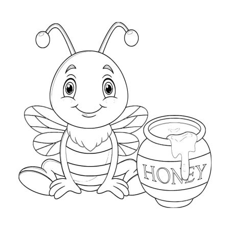 رنگ امیزی زنبور عسل