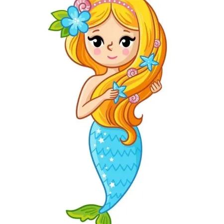 ایده نقاشی کیوت دخترونه پری دریایی