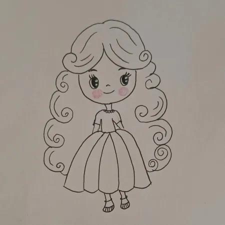 ایده نقاشی فانتزی دختر