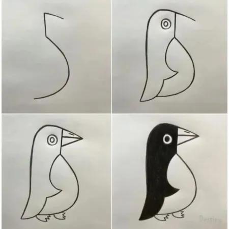 نقاشی پنگوین
