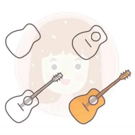 نقاشی مرحله به مرحله گیتار