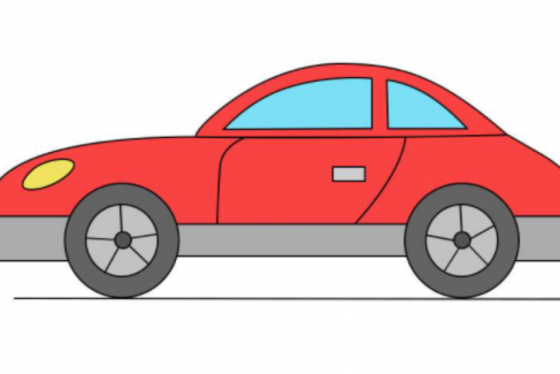 آموزش مرحله به مرحله نقاشی ماشین