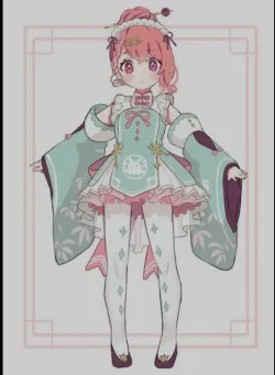 دختر انیمه‌ای کیوت🍥