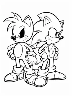 طرح سونیک برای نقاشی