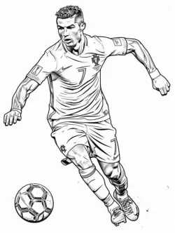 نقاشی فوتبالی رونالدو