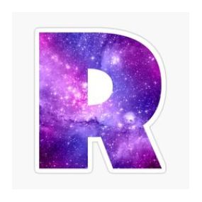 حروف گلکسی r