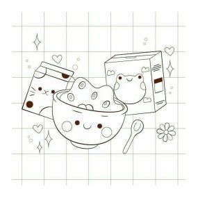 نقاشی خوراکی کیوت