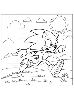 نقاشی سونیک پرسرعت