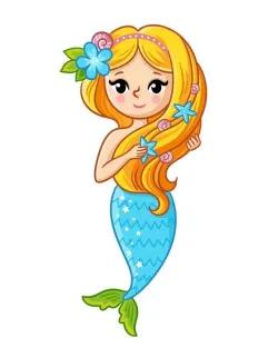 ایده نقاشی کیوت دخترونه پری دریایی
