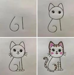 آموزش نقاشی گربه