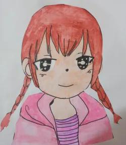 نقاشی دختر بامزه