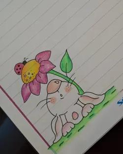 ایده نقاشی گوشه دفترچه