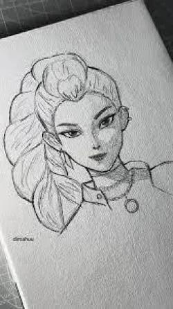 KPop Demon Hunters نقاشی سیاه قلم