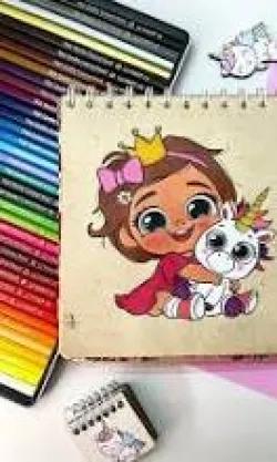 نقاشی دخترانه