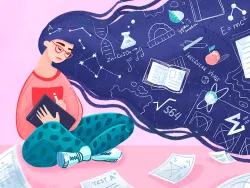 عکس دختر کیوت با تم مدرسه